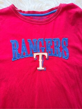 Wright & Ditson Men’s XL Red Texas Rangers Embroidery T-shirt